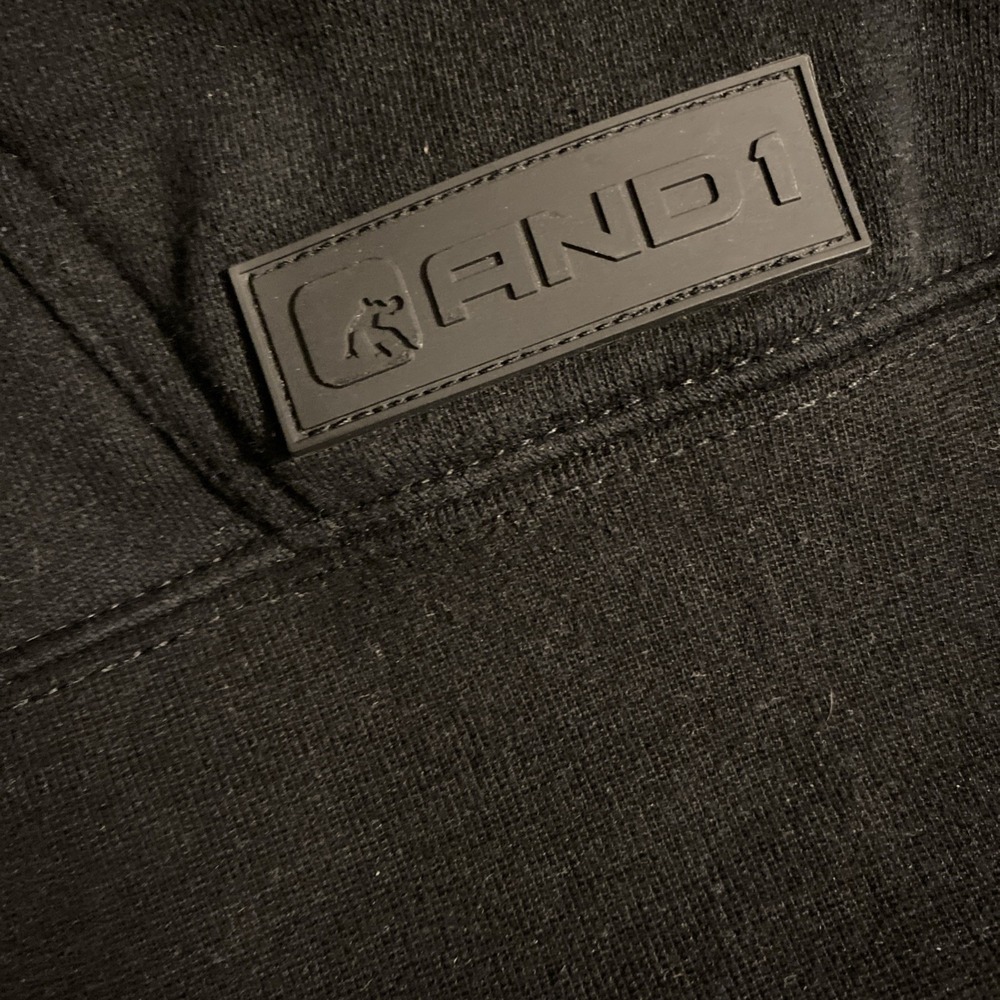 Vintage AND1 Hoodie Sweatshirt‎ Men's 2xl Black Basketball 90s Y2K Embroidered - Picture 5 of 5